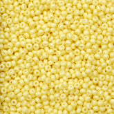 10/0 Preciosa Seed Beads Solgel Chalk Lemon Yellow